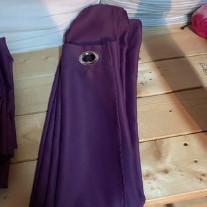 Purple black out curtains